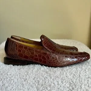 Mezlan | Shoes | Mezlan Platinum Crocodile Mens Shoes | Poshmark display picture 1